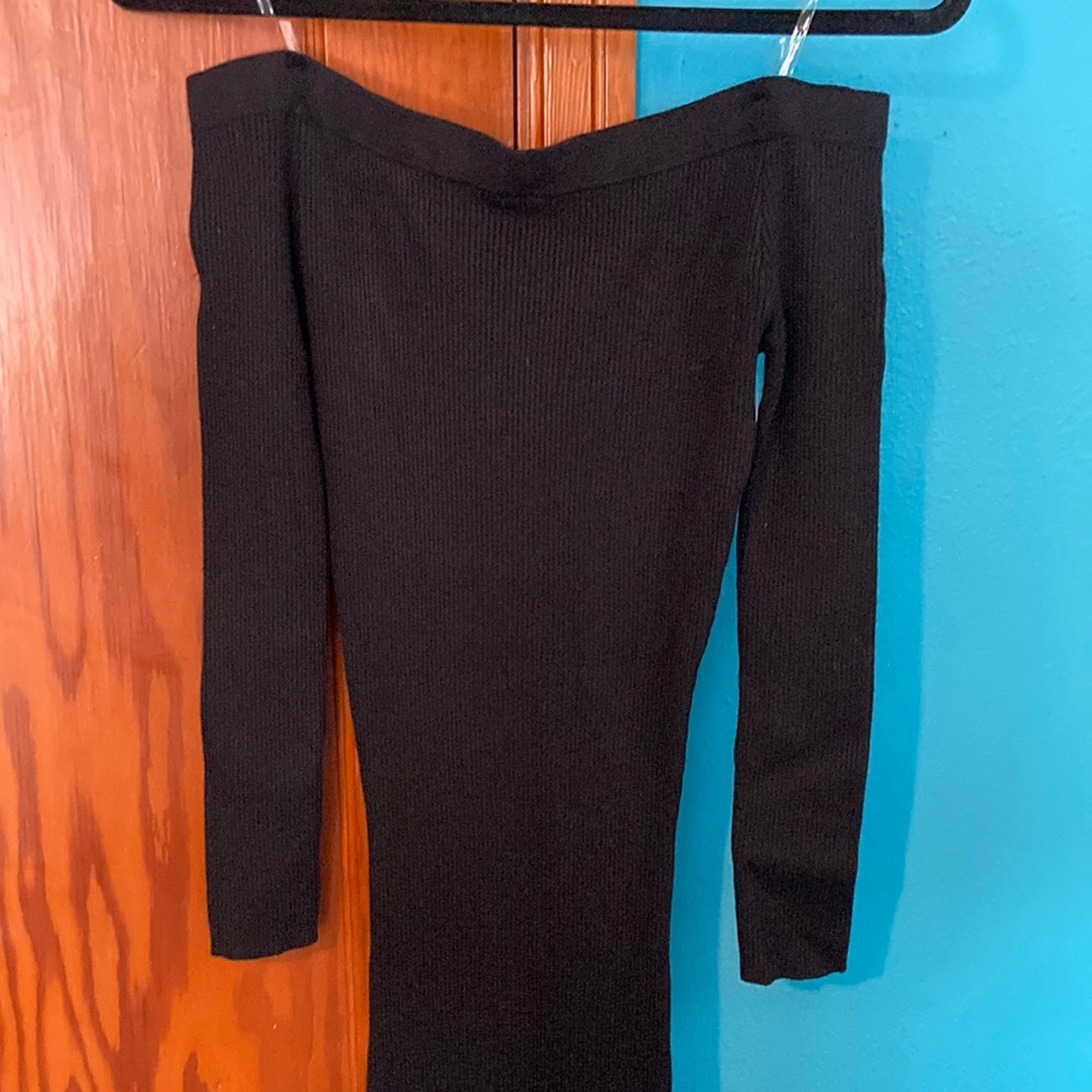 New Juniors Windsor Black M Sweater Knit Dress